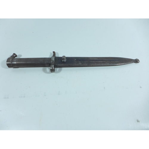 336 - A SWEDISH 1896 PATTERN BAYONET AND SCABBARD, 21CM BLADE, LENGTH 35.5CM