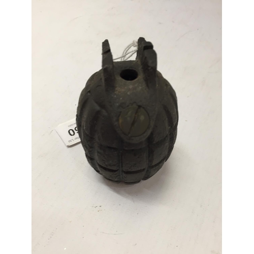 360 - AN INERT GRENADE, HEIGHT 9CM