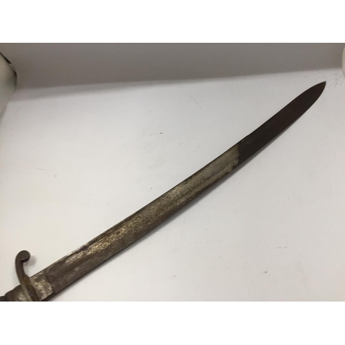 366 - A 19TH CENTURY POLICE OFFICERS SWORD, 56CM BLADE, LENGTH 70CM