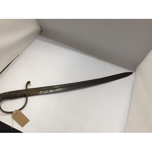 368 - A 19TH CENTURY POLICE OFFICERS SWORD, 56CM BLADE, LENGTH 70CM