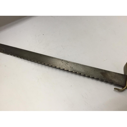 369 - A BRITISH 1856 PATTERN PIONEERS SAWBACK SWORD, 57CM BLADE STAMPED WILKINSON LONDON 8-94, LENGTH 70CM