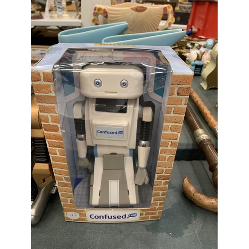 180 - TWO TOY ROBOTS TO INCLUDE BOXED CONFUSED.COM EXAMPLE