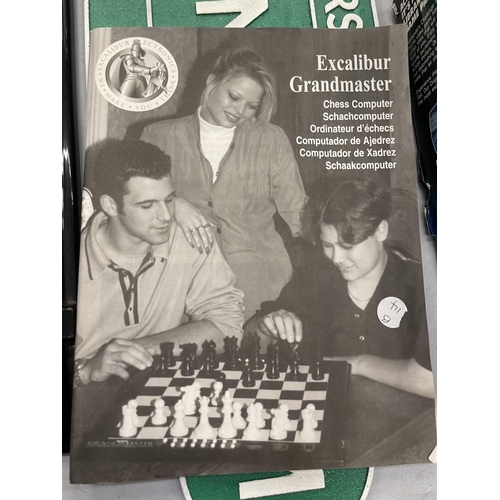 239 - A GRANDMASTER EXCALIBUR ELECTRONICS CHESS SET, COMPLETE