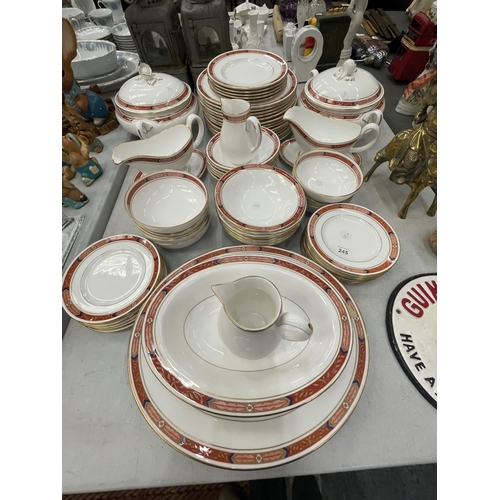 245 - A LARGE ROYAL WORCESTER 'BEAUFORT' PATTERN DINNER SERVICE