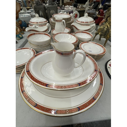 245 - A LARGE ROYAL WORCESTER 'BEAUFORT' PATTERN DINNER SERVICE