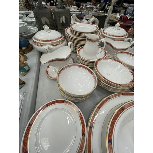 245 - A LARGE ROYAL WORCESTER 'BEAUFORT' PATTERN DINNER SERVICE