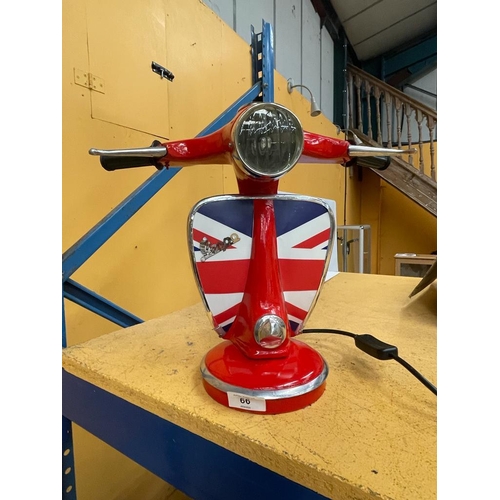 66 - A VESPA SCOOTER DESK LAMP