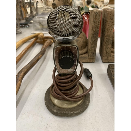 136 - A VINTAGE MICROPHONE HEIGHT 19CM