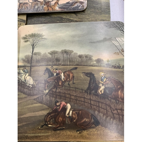 152 - A LARGE QUANTITY OF VINTAGE HUNTING RELATED PLACEMATS