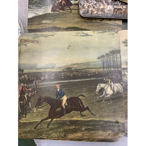 152 - A LARGE QUANTITY OF VINTAGE HUNTING RELATED PLACEMATS