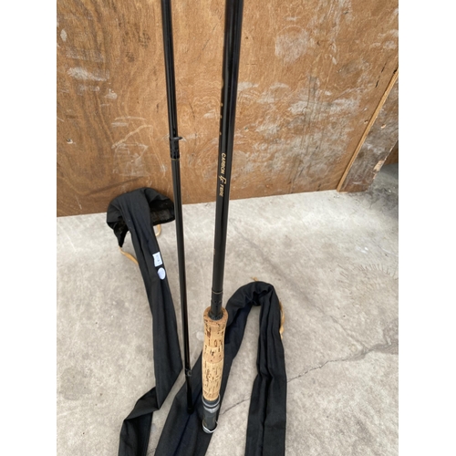 1750 - A DAM QUICKSILVER 11FT FLY FISHING ROD AFTMA 5-7