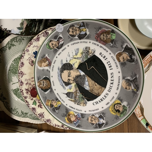 1134 - A VERY LARGE QUANTITY OF COLLECTOR'S PLATES TO INCLUDE ROYAL DOULTON COTTAGE PLATES, WEDGWOOD CAULDR... 