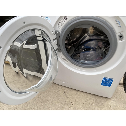 2222 - A WHITE CANDY 8KG SMART TOUCH WASHING MACHINE BELIEVED IN WORKING ORDER BUT NO WARRANTY