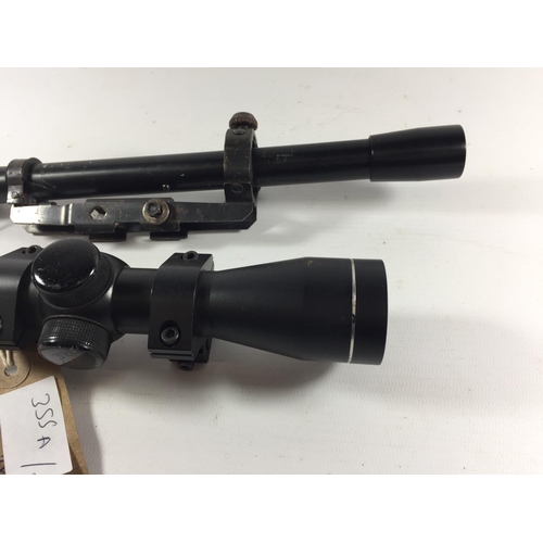 355A - AN SMK 4X32 TELESCOPIC SIGHT AND A DIANA SIGHT (2)