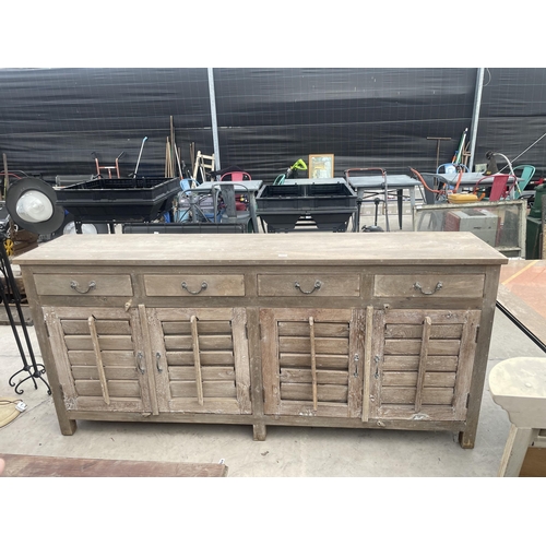 2981 - AN INDIAN HARDWOOD SIDEBOARD, 82