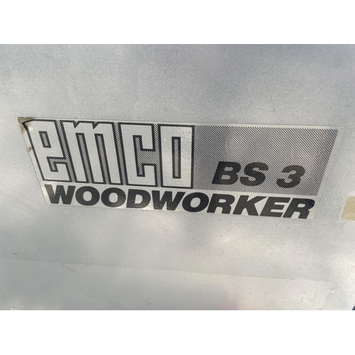 10 - AN EMCO WOODWORKER BS3 BAND SAW, SINGLE PHASE - NO VAT