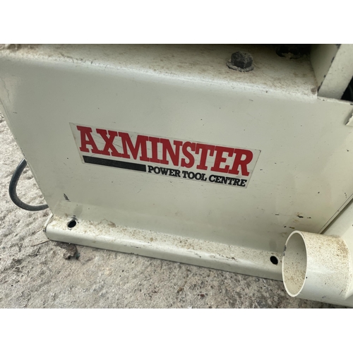 4 - AN AXMINSTER DUAL TABLE SANDER, BELT AND ORBITAL, SINGLE PHASE - NO VAT