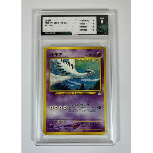 208 - A GRADED POKEMON CARD - 2000 JAPANESE LUGIA NEO 3 LEGENDARY NO.249 - GRADE 6