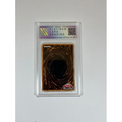 214 - A GRADED YU-GI-OH! CARD - 2003 KOREAN MAN EATER BUG HOLO - GRADE 9