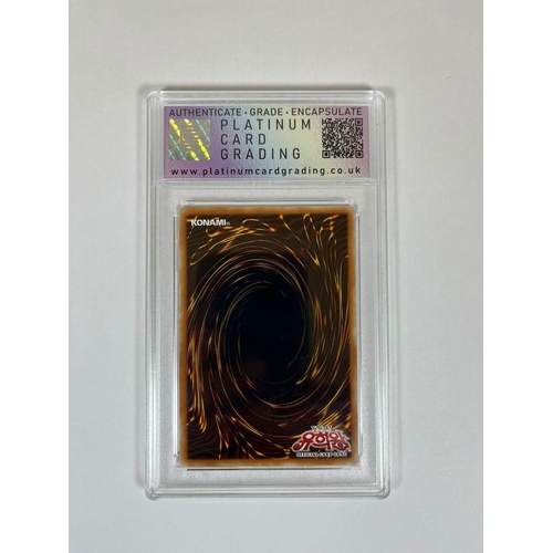 215 - A GRADED YU-GI-OH! CARD - 2004 KOREAN GARNECIA ELEFANTIS METAL RAIDERS MRD-125 HOLO - GRADE 9