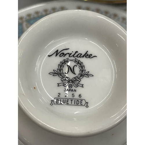 223 - A NORITAKE JAPANESE 'BLUETIDE' PATTERN TEA / DINNER SERVICE