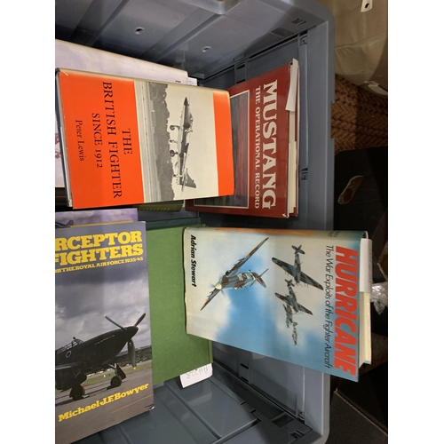 482 - A QUANTITY OF BOOKS ABOUT MILITARY PLANES AND PILOTS