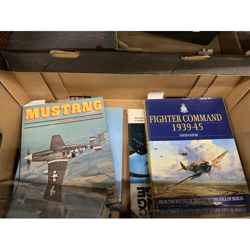 483 - A QUANTITY OF BOOKS ABOUT MILITARY PLANES AND PILOTS