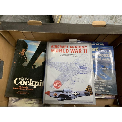 484 - A QUANTITY OF BOOKS ABOUT MILITARY PLANES AND PILOTS