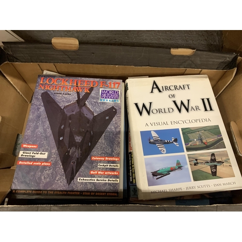 485 - A QUANTITY OF BOOKS ABOUT MILITARY PLANES AND PILOTS