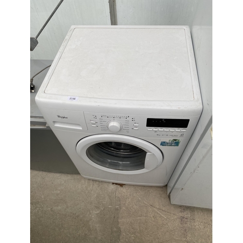 2346 - A WHITE WHIRLPOOL WASHING MACHINE