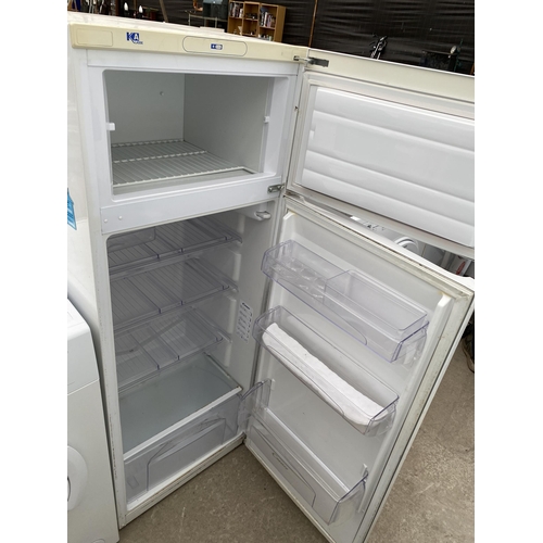 2372 - A WHITE CANDY UPRIGHT FRIDGE FREEZER