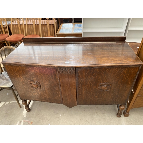 2729 - AN EARLY 20TH CENTURY OAK SIDEBOARD, 54