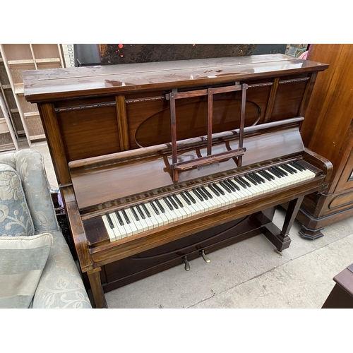 2841 - AN UPRIGHT OVERSTRUNG PIANO, CESTRIAN MODEL, HERBERT ELLIS, CHESTER