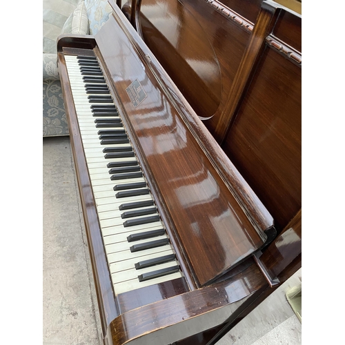 2841 - AN UPRIGHT OVERSTRUNG PIANO, CESTRIAN MODEL, HERBERT ELLIS, CHESTER