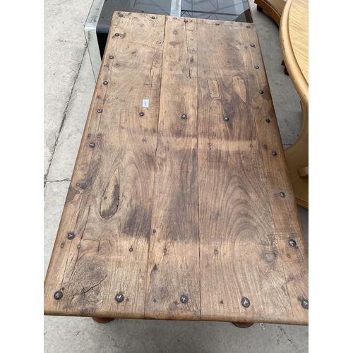 2969 - A VINTAGE INDIAN HARDWOOD JALI COFFEE TABLE