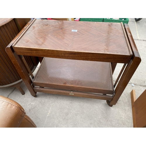 2974 - A RETRO TWO TIER DRINKS TROLLEY