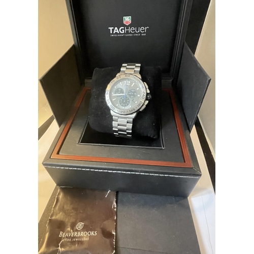 351 - A GENTS TAG HEUER MOTO RACING CHRONOGRAPH WRIST WATCH IN ORIGIANL PRESENTATION BOX SEEN WORKING BUT ... 