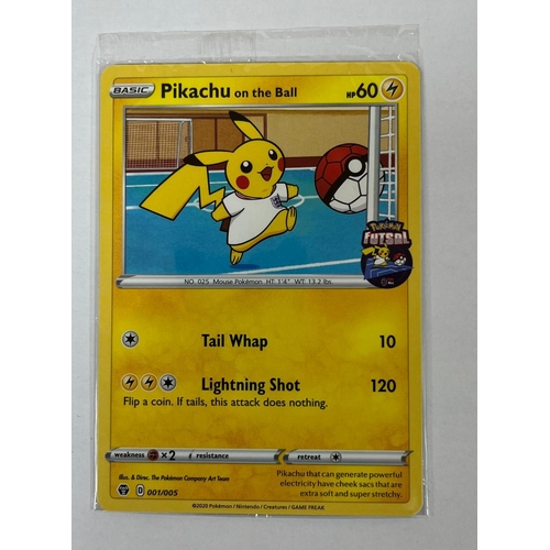 221 - APOKEMON SEALED PIKACHU ON THE BALL FUTSAL CARD