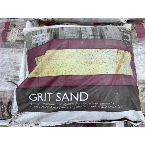 145 - TWENTY FOUR 5KG BAGS OF GRIT SAND NO VAT