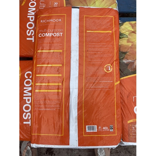 225 - FIVE BAGS OF RICHMOOR MULTI PURPOSE COMPOST NO VAT