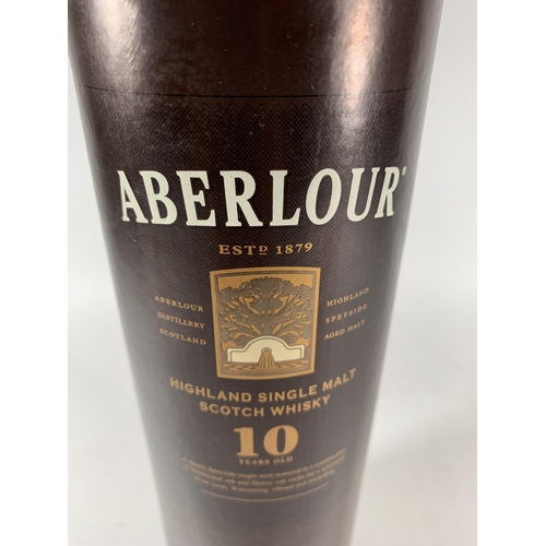 328 - 1 X BOXED BOTTLE - ABERLOUR 10 YEARS OLD HIGHLAND SINGLE MALT SCOTCH WHISKY