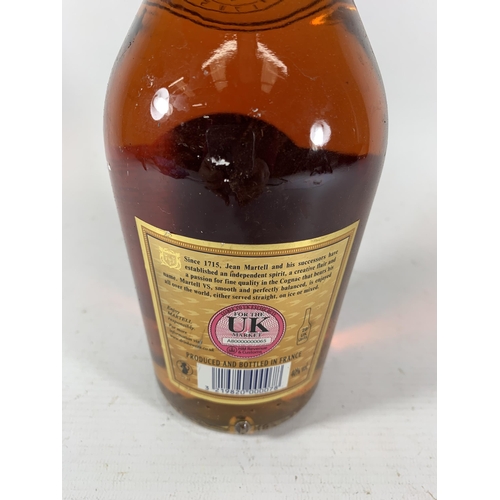 338 - 1 X 70CL BOTTLE - MARTELL VS FINE COGNAC