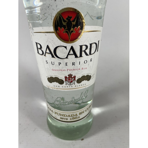 344 - 1 X 70CL BOTTLE - BACARDI SUPERIOR RUM