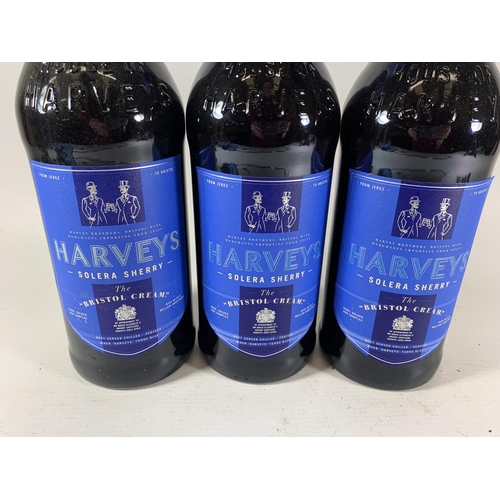 352 - 3 X 1L BOTTLES - HARVEY'S SOLERA SHERRY BRISTOL CREAM