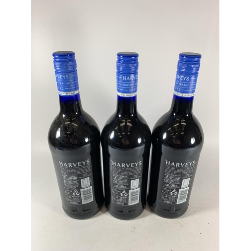 352 - 3 X 1L BOTTLES - HARVEY'S SOLERA SHERRY BRISTOL CREAM