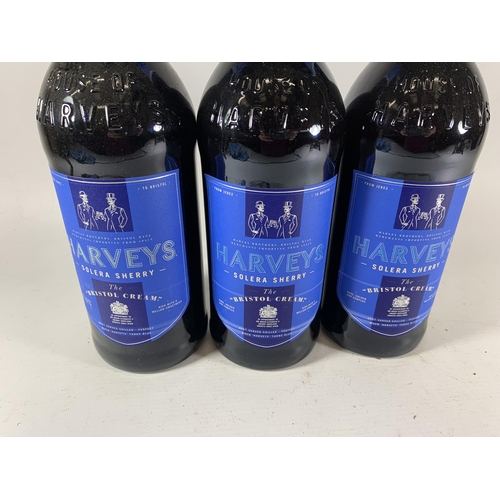 353 - 3 X 1L BOTTLES - HARVEY'S SOLERA SHERRY BRISTOL CREAM