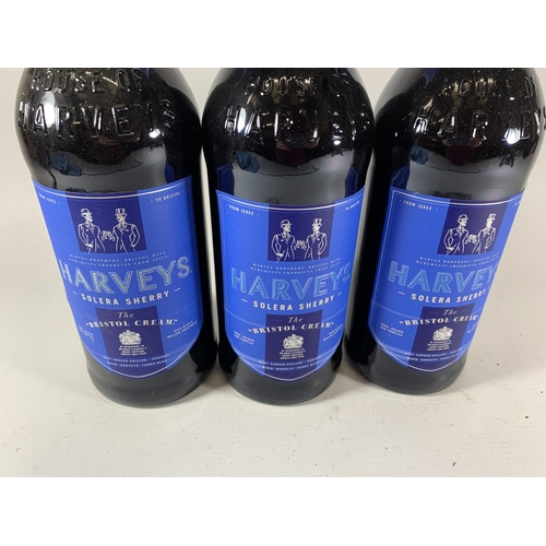 354 - 3 X 1L BOTTLES - HARVEY'S SOLERA SHERRY BRISTOL CREAM