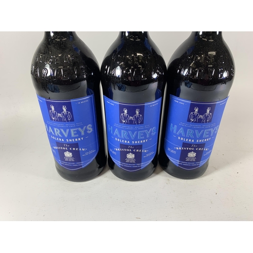 355 - 3 X 1L BOTTLES - HARVEY'S SOLERA SHERRY BRISTOL CREAM