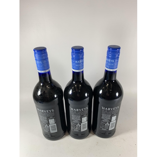 355 - 3 X 1L BOTTLES - HARVEY'S SOLERA SHERRY BRISTOL CREAM