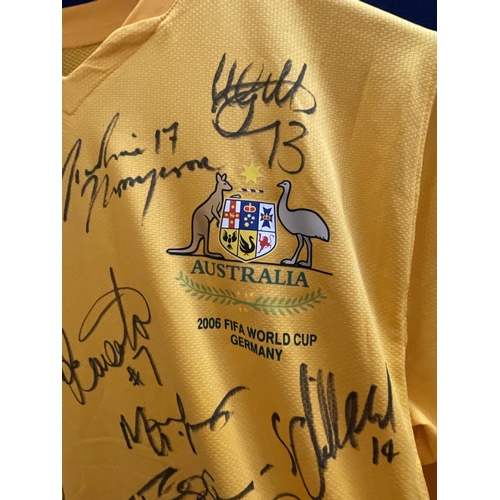 90 - A SIGNED AUSTRALIAN FIFA 2006 WORLD CUP, GERMANY SHIRT